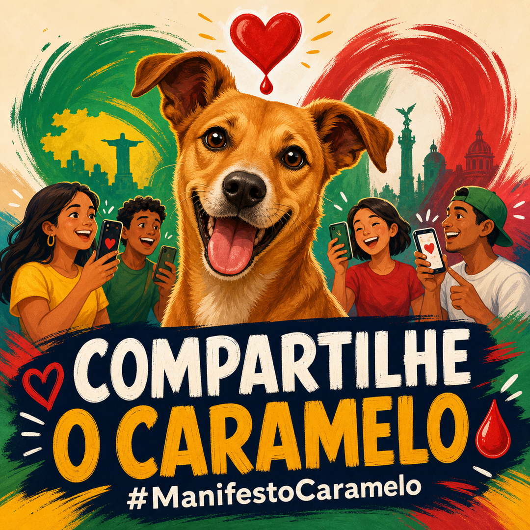 Arte do Manifesto Caramelo para compartilhar no Instagram